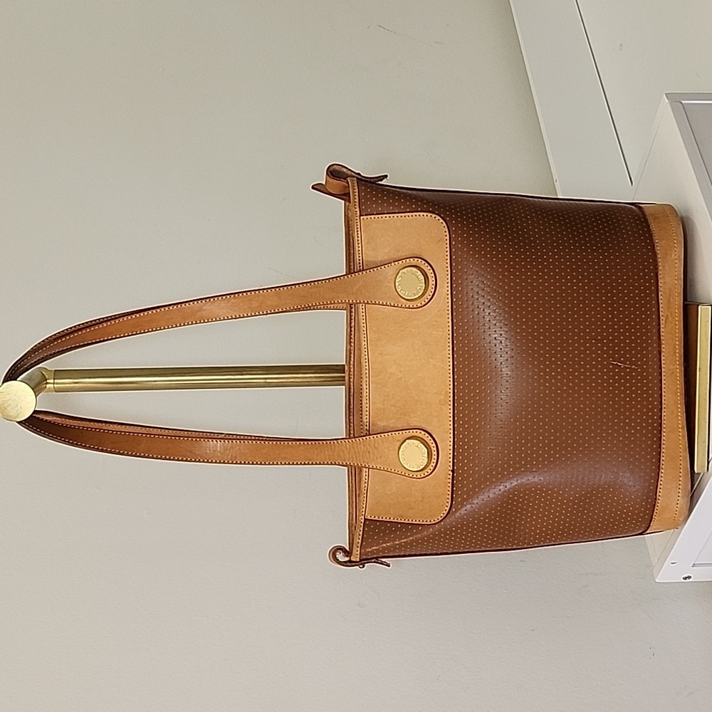 Vtg Dooney & Bourke Cabriolet Leather Shopper Tote Shoulder Bag - Picture 6 of 16